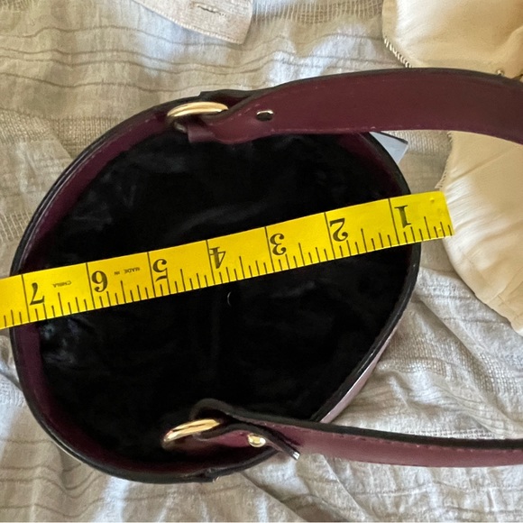 Burgundy Bucket Bag (Italian) - Picture 5 of 6
